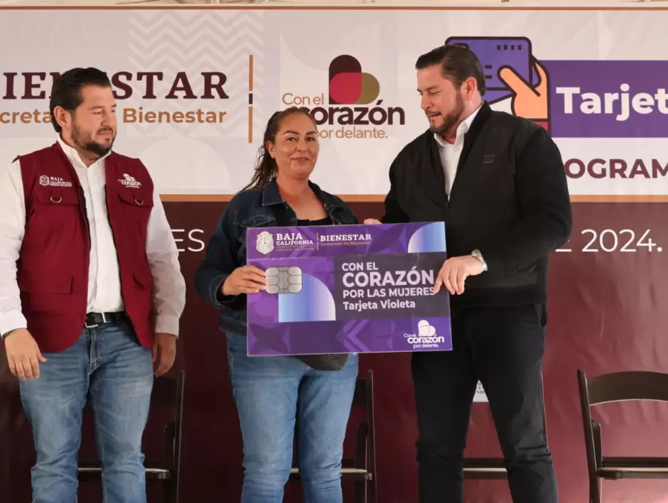 Alcalde Ismael Burgue�o el beneficio de las tarjetas violeta