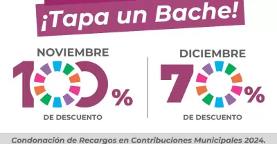 Condonaci�n de recargos en contribuciones municipales de 2024