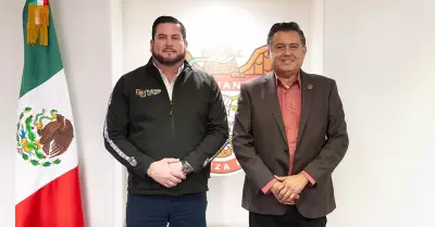 Alcalde Ismael Burgue�o y titular de la Secretar�a de Agricultura de BC, Juan Me