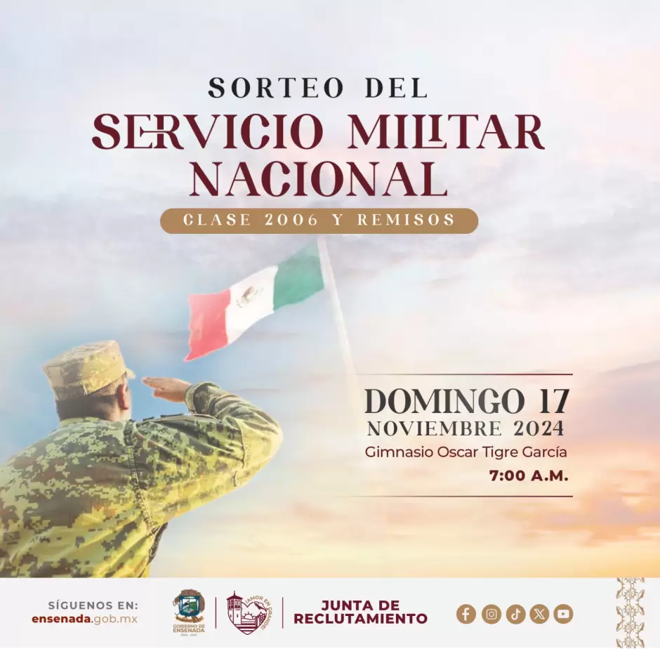 Llaman a j�venes clase 2006 a acudir al sorteo del SMN