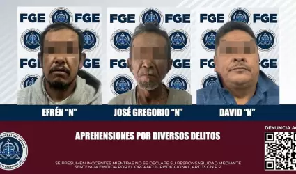 AEI cumplimenta �rdenes de aprehensi�n por robo calificado, narcomenudeo, lesion