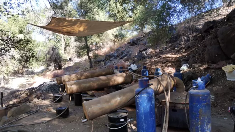Ej�rcito Mexicano asegura laboratorio clandestino en Ensenada