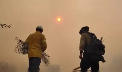 Incendio forestal avanz� r�pidamente en el Sur de California y oblig� a evacuaci