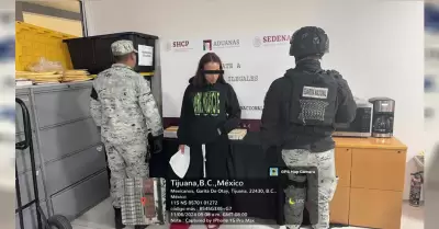 Guardia Nacional asegur� drogas y cigarros electr�nicos en Tijuana