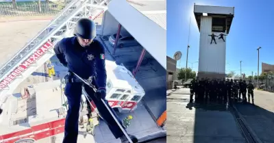 Capacitan a polic�as de Mexicali en t�cnicas de rescate