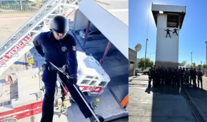 Capacitan a polic�as de Mexicali en t�cnicas de rescate