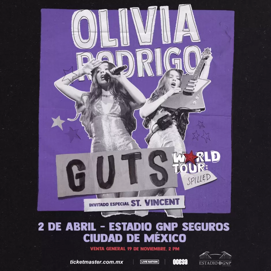 Olivia Rodrigo confirma concierto en M�xico