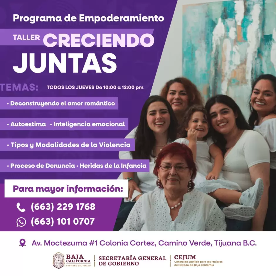 Talleres para la autonom�a y empoderamiento de las mujeres de Baja California