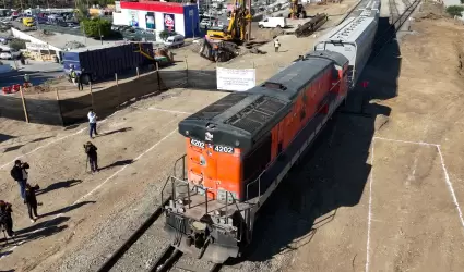 Inician obras y operaci�n de aduana de exportaci�n ferroviaria por Tijuana