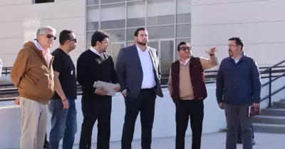Recorre alcalde Ismael Burgue�o zona donde se instalar� la Universidad Rosario C