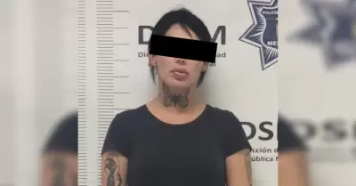 Detienen a mujer por lesiones en ri�a