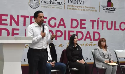 Entrega de t�tulos de propiedad