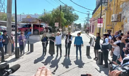 Inauguran la modernizaci�n de calles en el centro hist�rico
