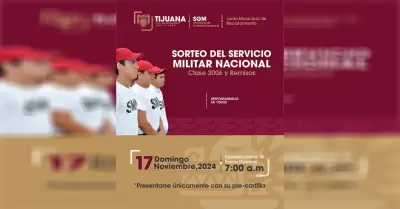 Realizar�n pr�ximo domingo 17 de noviembre el Sorteo del Servicio Militar Nacion