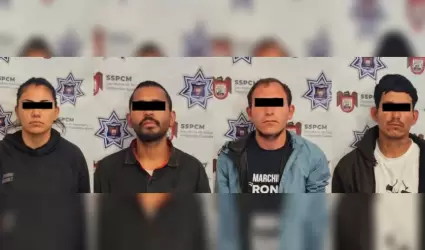 4 detenidos en posesi�n de un arma y un veh�culo robado