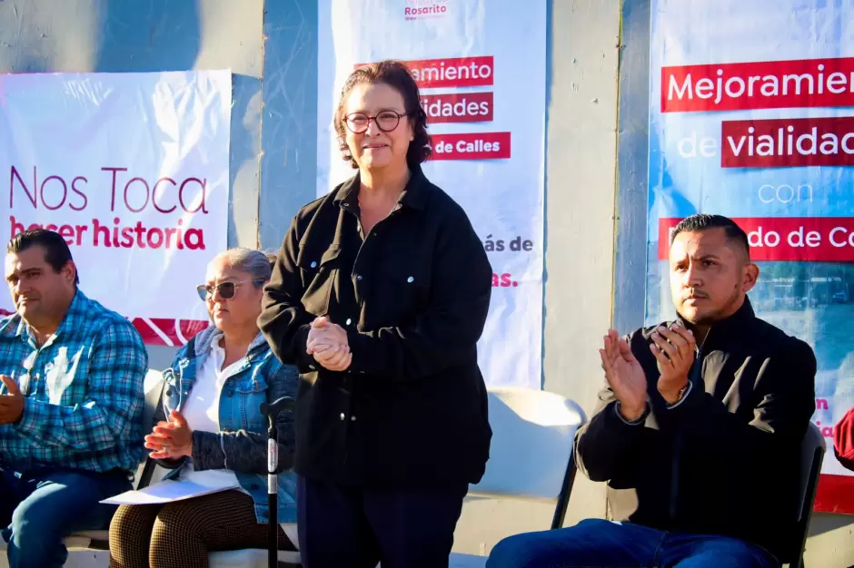 Alcaldesa Roc�o Adame Mu�oz inicia obras de mejoramiento en vialidades de Primo Tapia