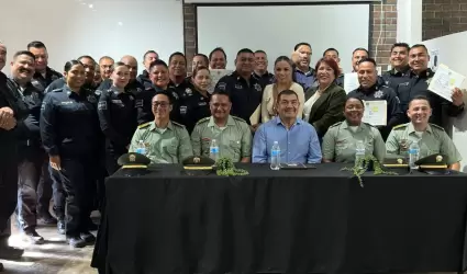 Curso de b�squeda y rescate en desastres naturales impartido por la Polic�a Naci