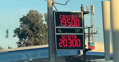 D�lar se cotiz� en 20.30 en Tijuana; presupuesto federal estim� un tipo de cambi