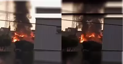 Incendio gener� densa columna de humo en la colonia Mariano Matamoros Centro