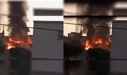 Incendio gener� densa columna de humo en la colonia Mariano Matamoros Centro