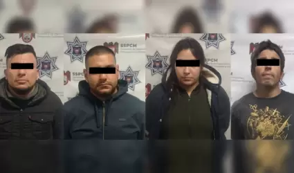 4 personas por portaci�n de arma
