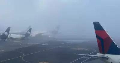 Neblina en el aeropuerto de la Ciudad de M�xico