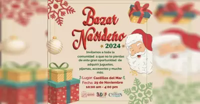 Invita gobierno de Rocio Adame al Bazar Navide�o a favor de DIF Rosarito