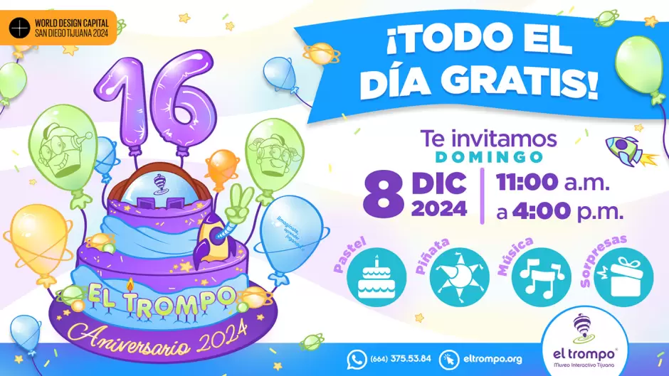 Brindar� El Trompo entrada gratis en su 16.� aniversario