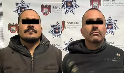 Tras persecuci�n policial, capturan a dos presuntos asaltantes