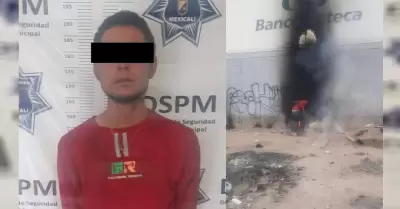 Detenido por causar da�os a comercio en Mexicali