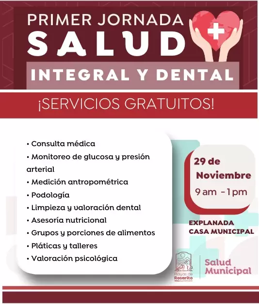 Presidenta Roc�o Adame te invita a la jornada gratuita de salud