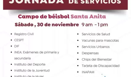 Servicios gratuitos a Santa Anita
