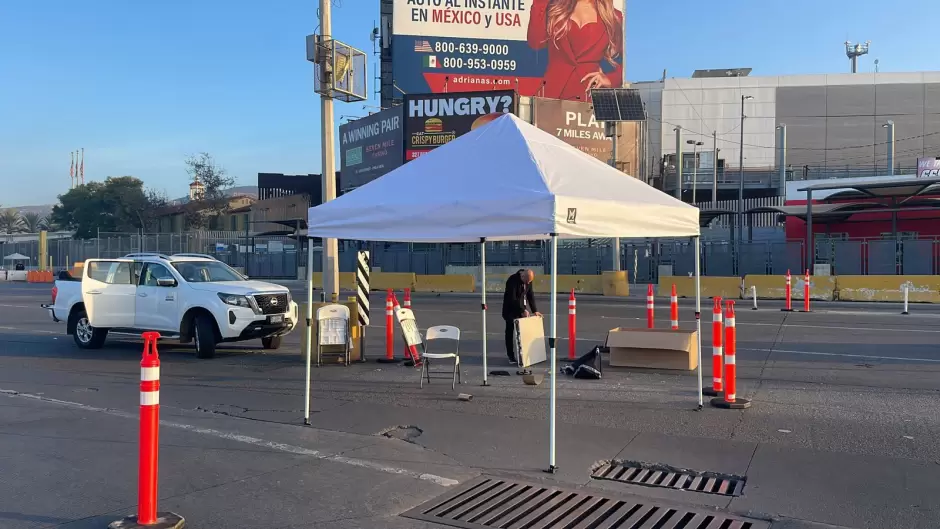 Garita de San Ysidro Vac�a; Instalan Filtro del Instituto Nacional de Migraci�n