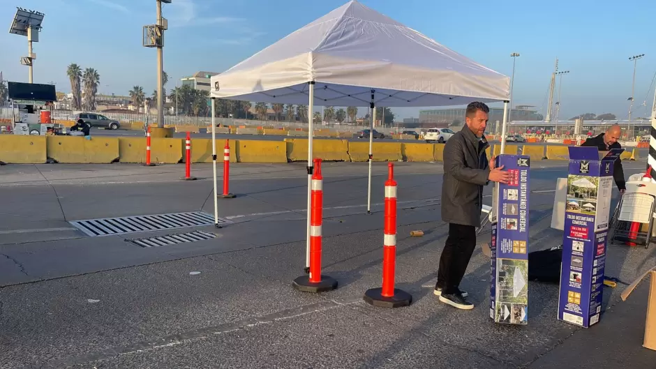 Garita de San Ysidro Vac�a; Instalan Filtro del Instituto Nacional de Migraci�n