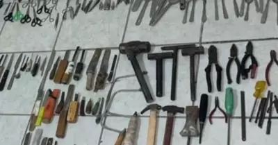 Art�culos asegurados en el Cereso 1