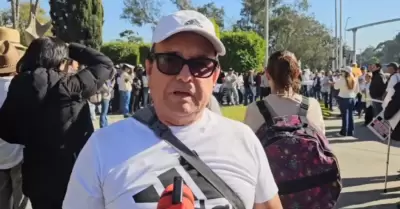 Francisco Heredia Guzm�n representante de los maestros jubilados