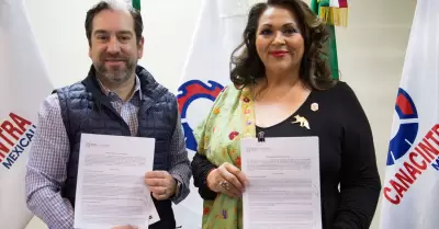 Firman convenio de colaboraci�n Cultura y Canacintra Mexicali