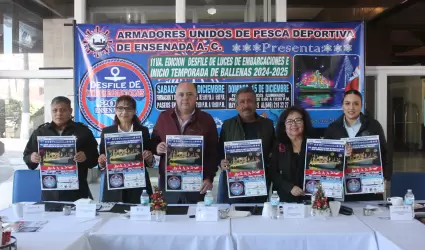 Anuncian el desfile de luces de barcos e inicio del avistamiento de la ballena g