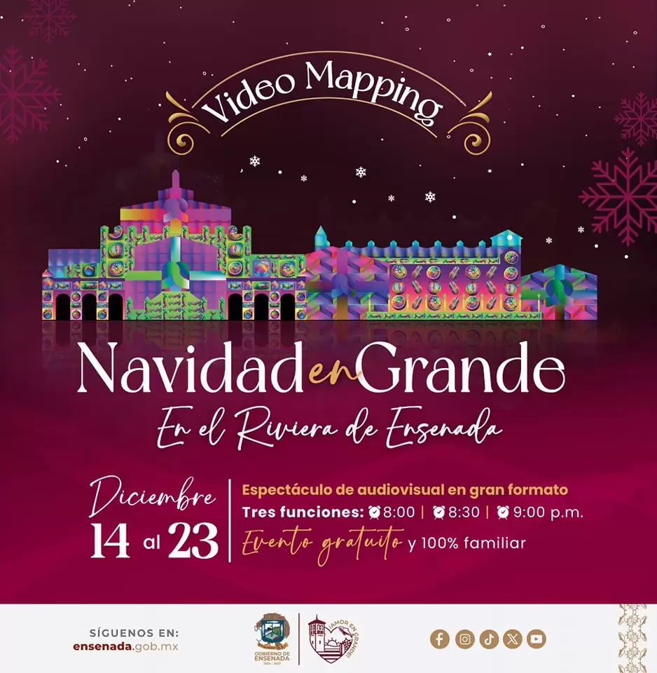 Celebrar� Ensenada Navidad en Grande con proyecci�n de video mapping