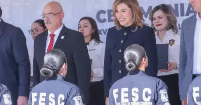 Encabeza gobernadora Marina del Pilar la graduaci�n de 130 nuevos polic�as en Ba
