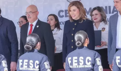 Encabeza gobernadora Marina del Pilar la graduaci�n de 130 nuevos polic�as en Ba