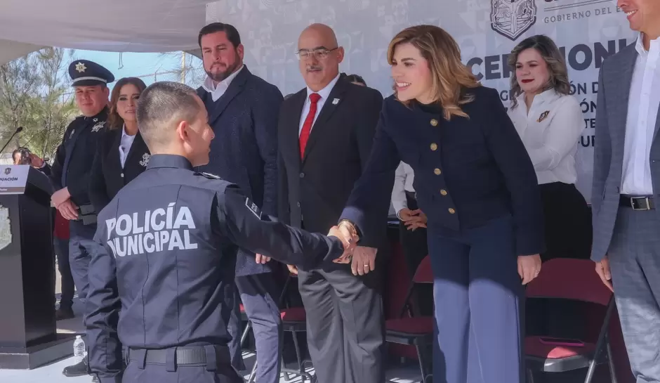 Encabeza gobernadora Marina del Pilar la graduaci�n de 130 nuevos polic�as en Baja California