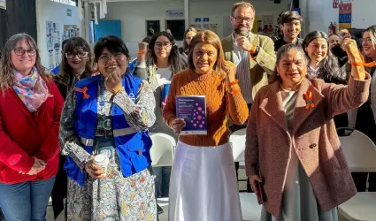 Realizan instalaci�n de Punto Naranja y presentaci�n de gu�a de atenci�n a mujer