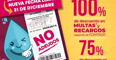 Extienden vigencia del decreto de condonaci�n de recargos por consumo de agua ha