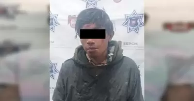 Sujeto que agredi� a un ciudadano con martillo