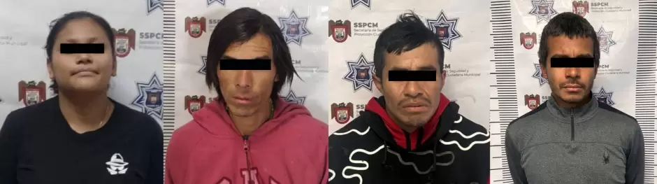 Polic�a Municipal captura a cuatro sujetos por delitos contra la salud