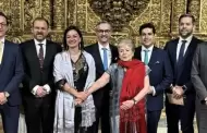 Aunque estuvo presente, Alicia B�rcena se deslinda de boda en el MUNAL