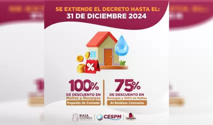 Extienden decreto de condonaci�n de recargos de agua hasta el 31 de diciembre