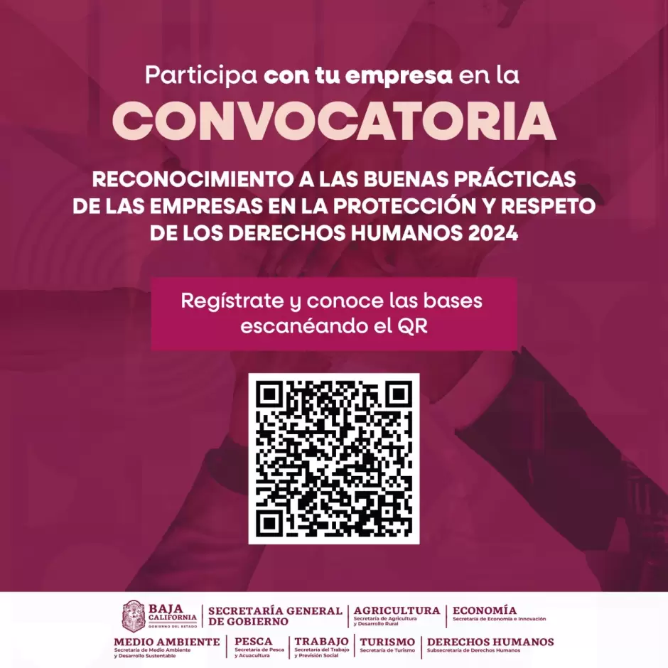 Convocatoria a participar en reconocimiento en protecci�n y respeto a los derechos humanos