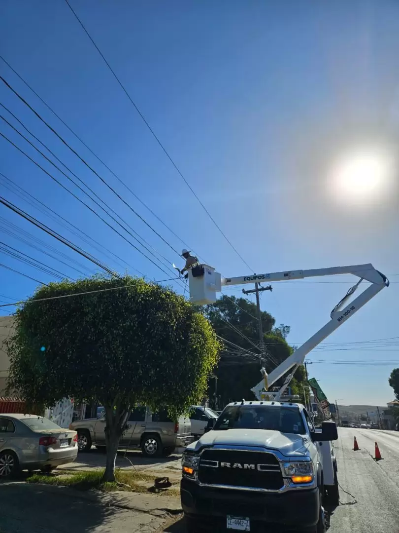 Restablecen suministro el�ctrico tras rachas de viento en Tijuana